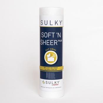 SULKY SOFT´N SHEER PLUS weiß, 25 cm x 5m